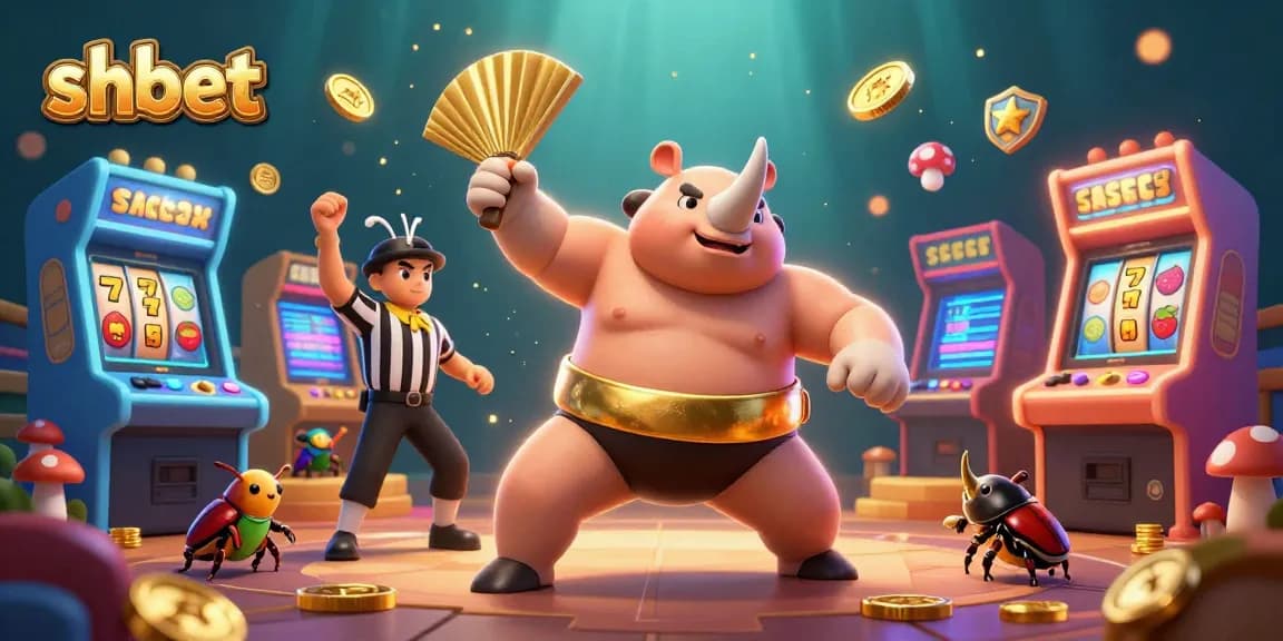 Experience thrilling wins at shbet with a vibrant casino atmosphere featuring exciting slot machines and characters.