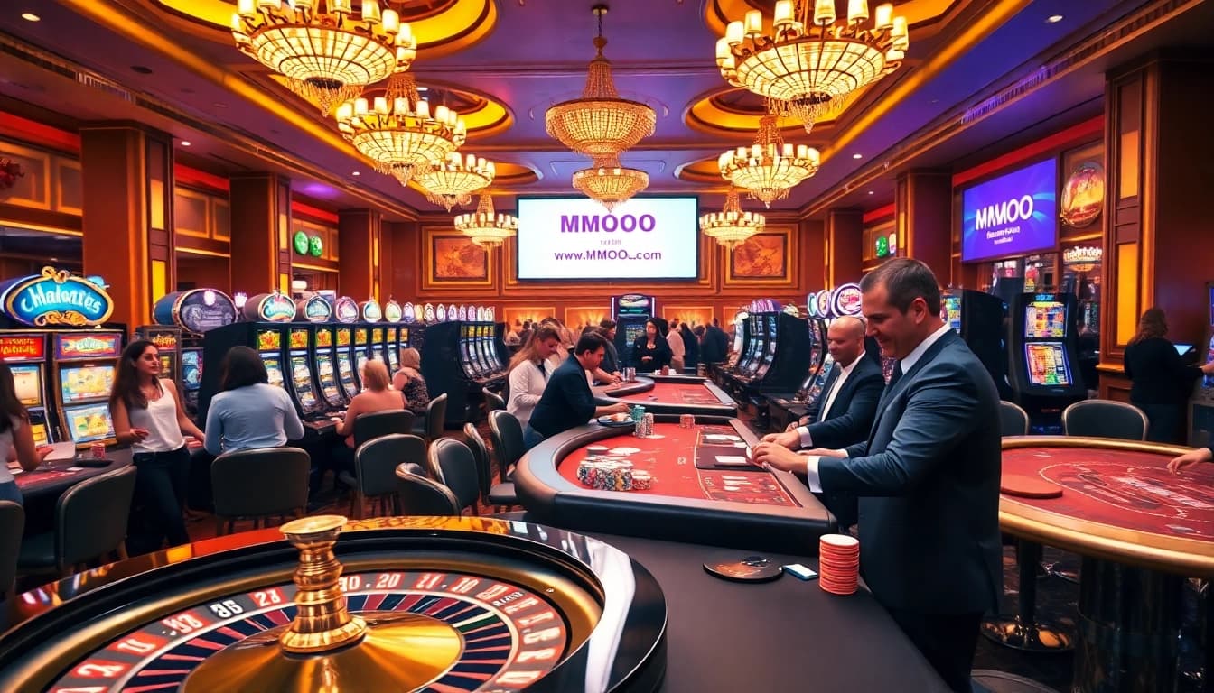 Experience the excitement of gambling at MMOO with vibrant games and professional dealers.