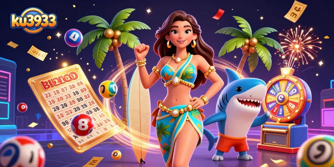 Win big with ku3933 in a vibrant casino celebration scene featuring dynamic games and excitement.