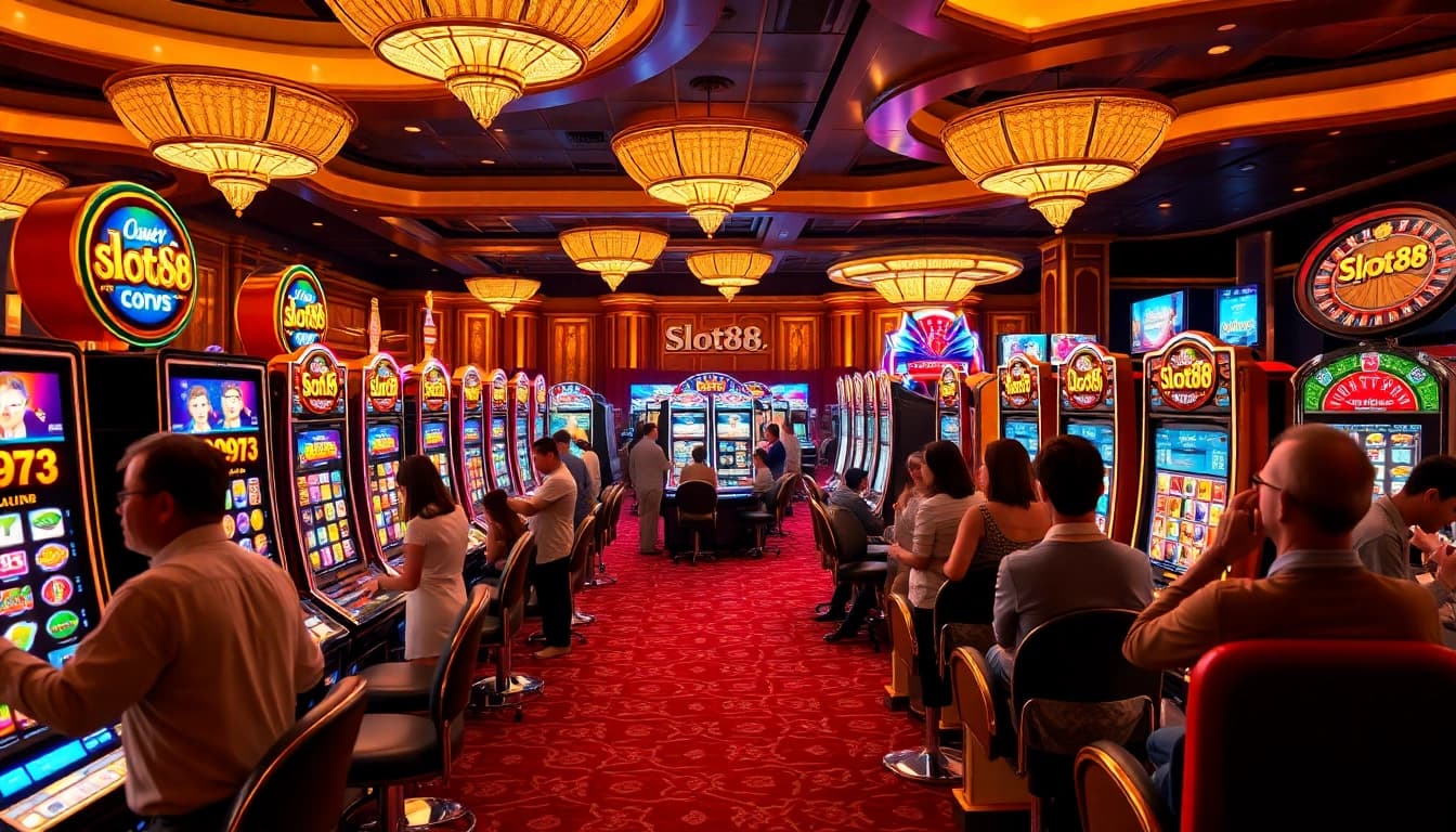 Experience the thrill of slot88 games in a vibrant casino setting filled with excitement and winning opportunities.