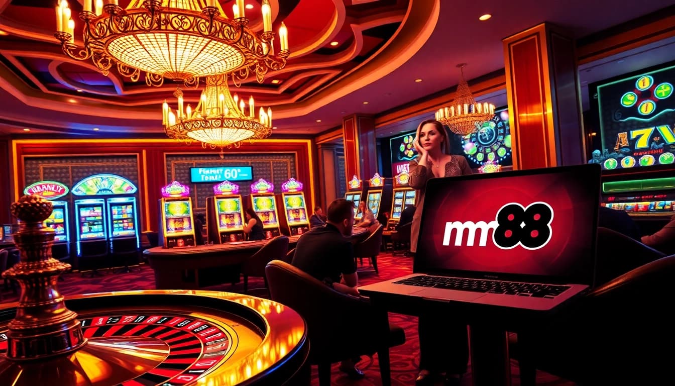 Players enjoying casino games and betting at mm 88 for a thrilling experience.