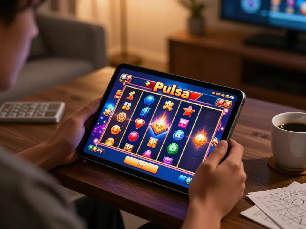 Terlibat dalam permainan slot pulsa online yang strategis di rumah sambil menikmati suasana yang nyaman.
