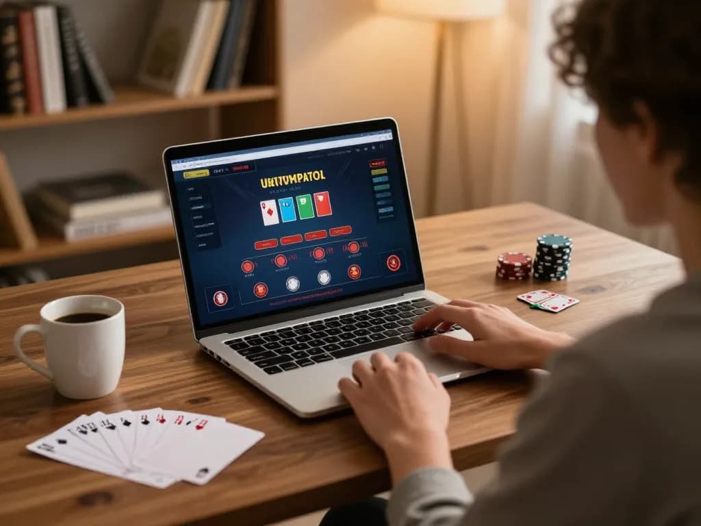 Experience lc88 trang chu through strategic online blackjack gameplay at a cozy home setting.