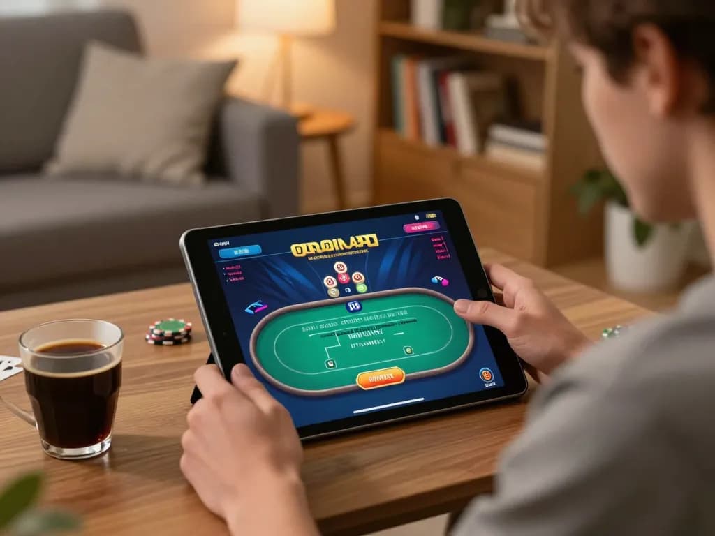 Memainkan hoki288 poker online di rumah yang nyaman dengan catatan strategis di dekatnya.