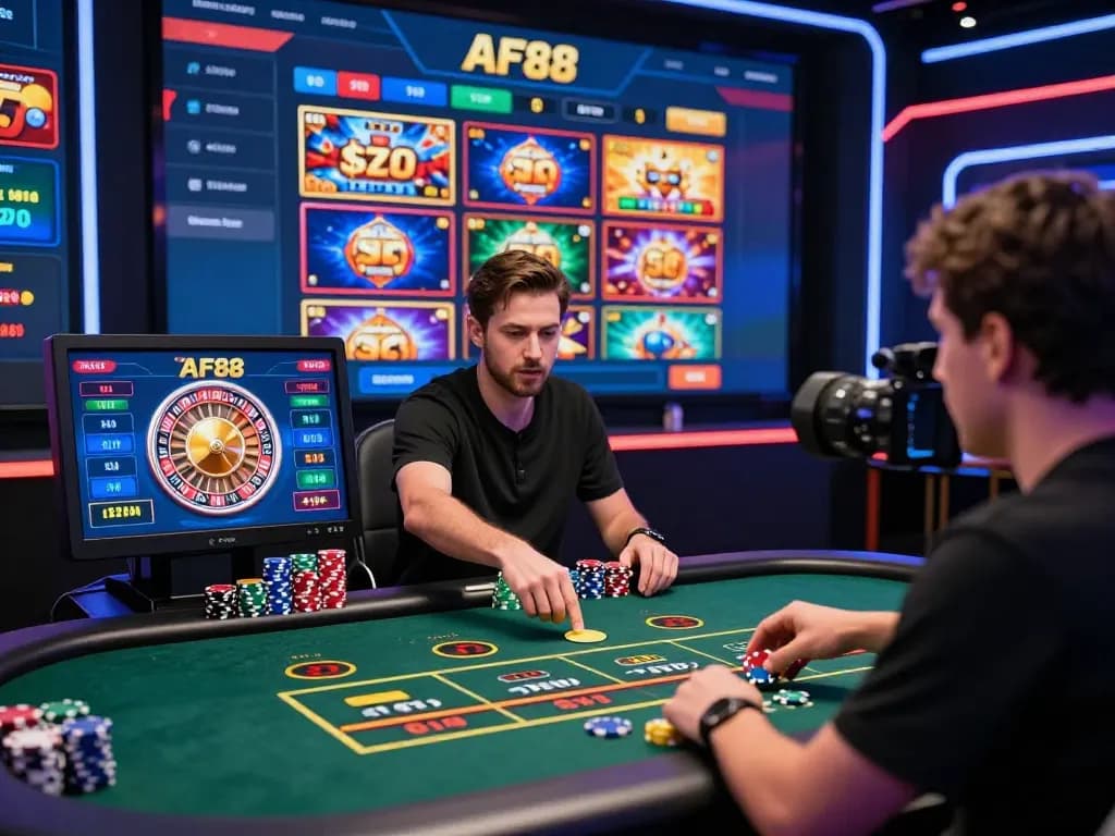 Exciting af88 top online gambling experience with live casino action and vibrant gaming interface.