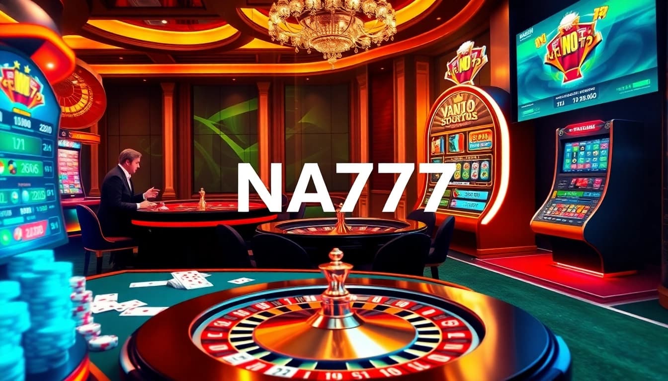 Experience high-stakes action at NA777 with professional dealers and exciting casino games.