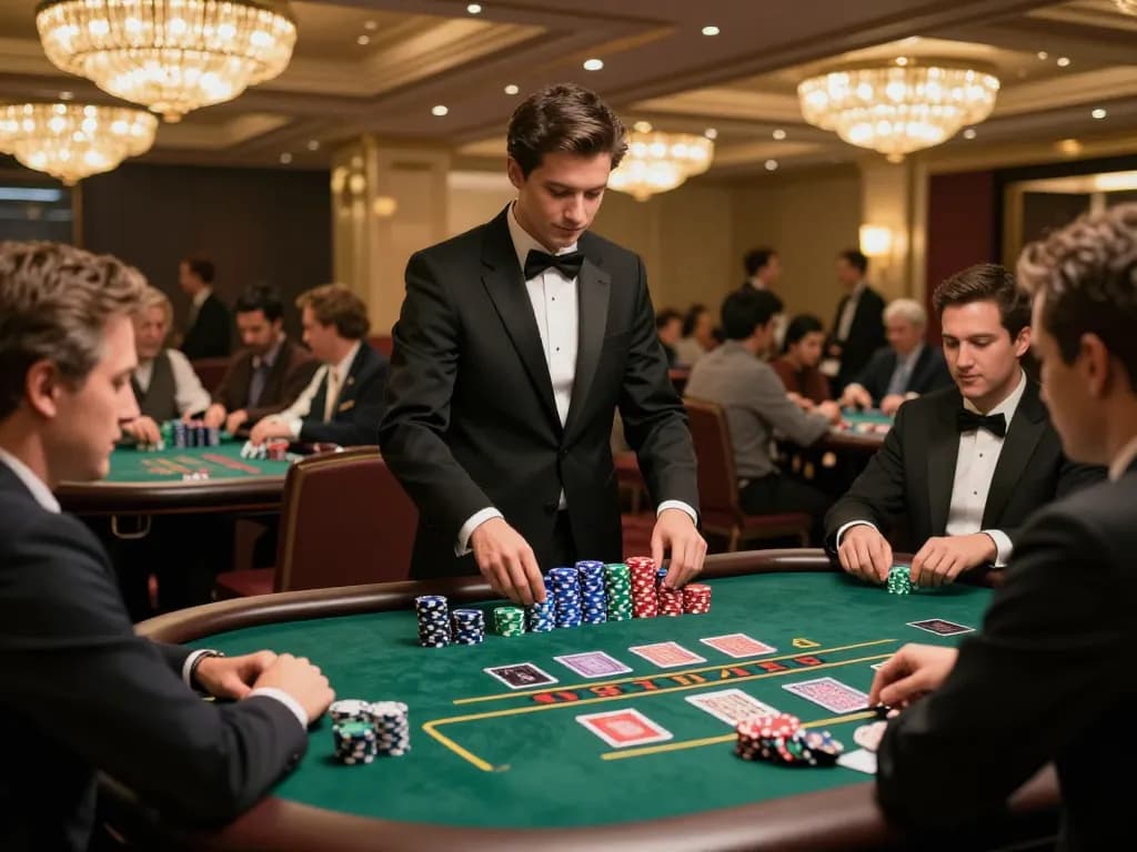 Exciting blackjack gameplay showcasing the thrill of strategic bets at Go 88 casino tables.