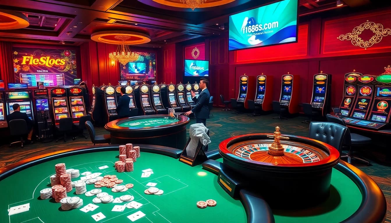 Experience thrilling gameplay at https://f1686s.com/ with high-stakes poker and vibrant slot machines.