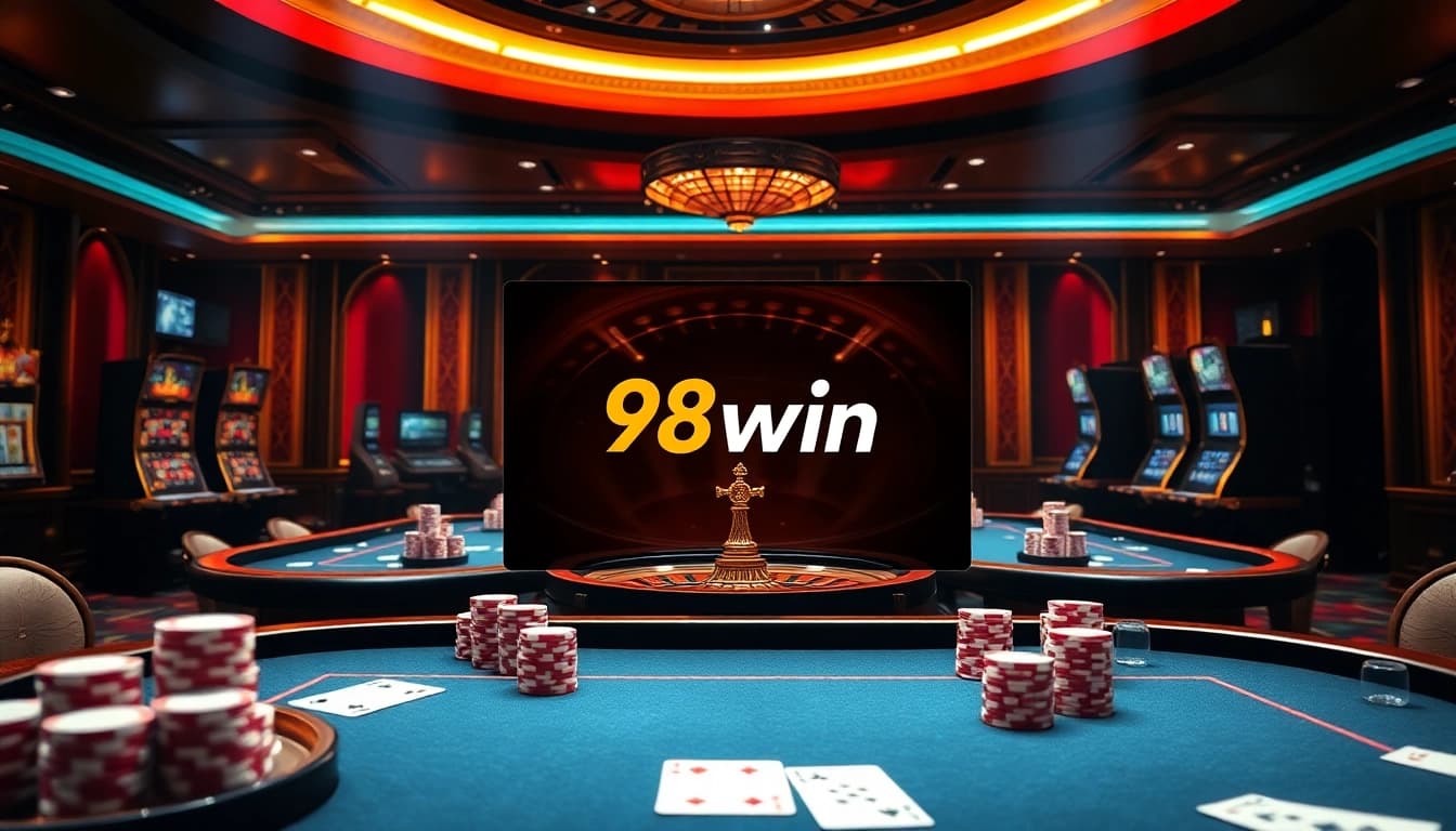 Play at 98win. com as you engage in thrilling casino games, from poker to blackjack.