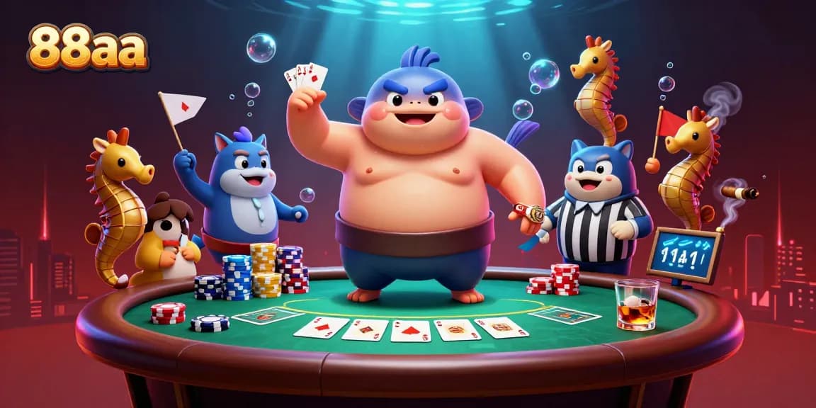 Experience thrilling gameplay at 88aa with fugu and catfish in an exciting poker scene.