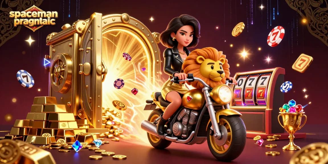 Engage in thrilling gameplay with Spaceman Pragmatic, featuring dynamic characters amidst a vibrant casino atmosphere.
