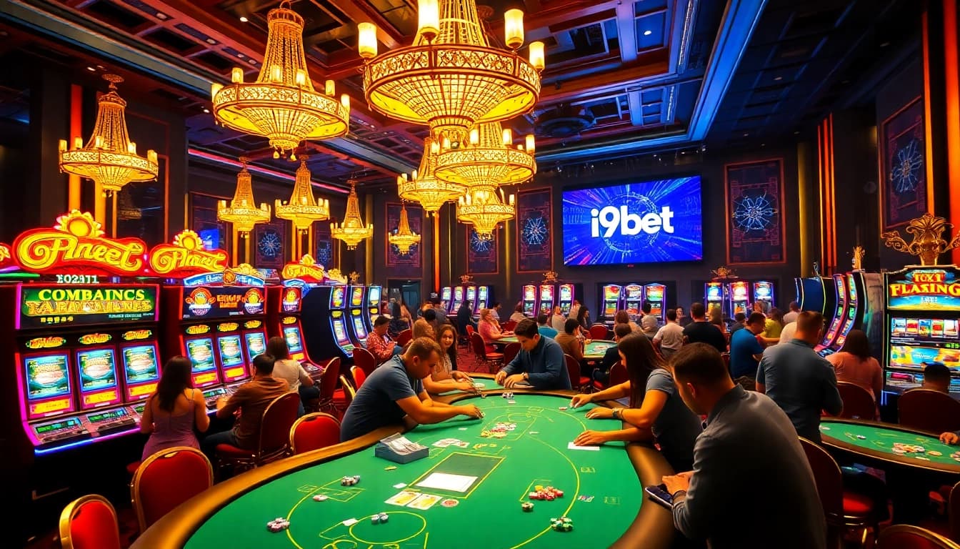Experience the thrill of i9bet with vibrant casino games and engaging players at the tables.