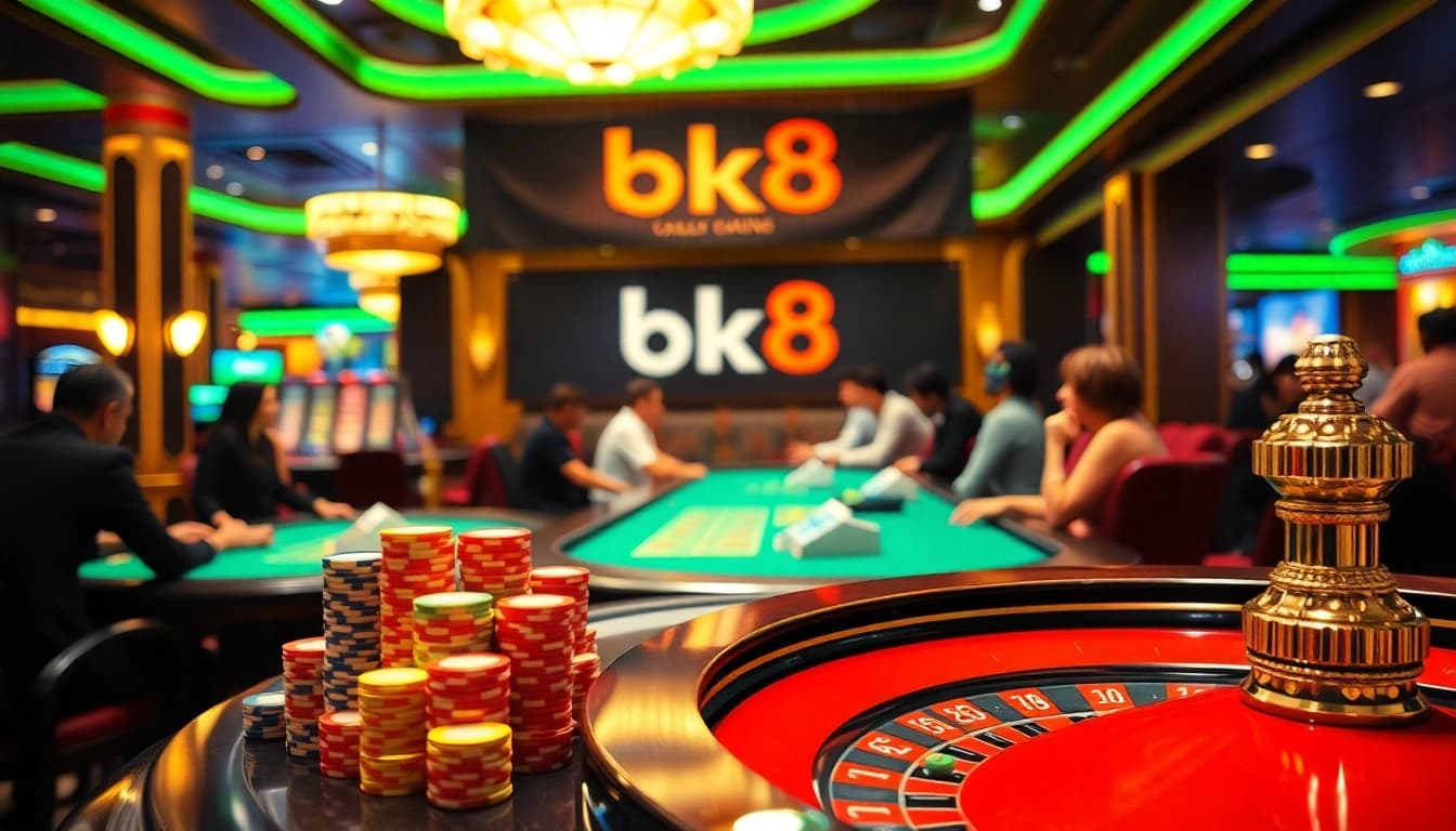 Experience thrilling gameplay with bk8 เครดิตฟรี at vibrant casino tables.