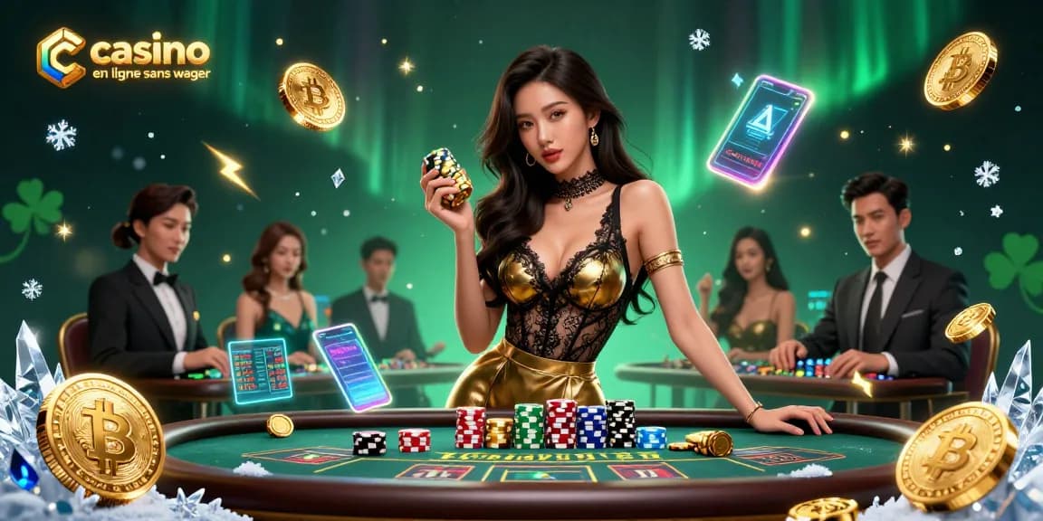 Découvrez l'excitation du casino en ligne sans wager avec des visuels époustouflants de jeux à enjeux élevés.