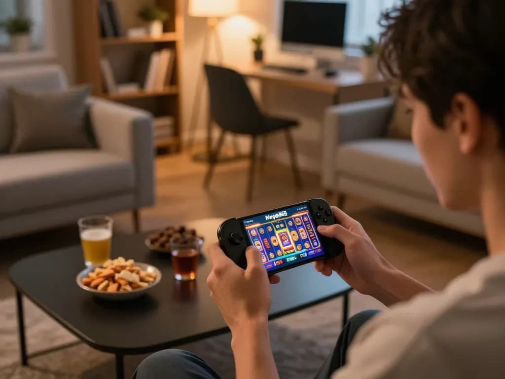 Engaging mobile gaming experience with Mega888 app, showcasing strategic gameplay on google