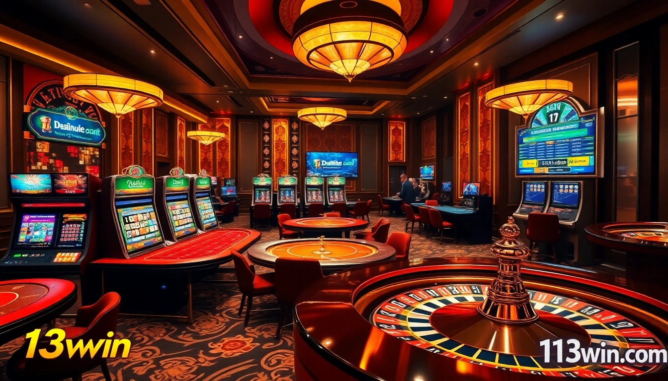 Experience thrilling gambling at 13win .com with vibrant casino tables and exciting gaming action.