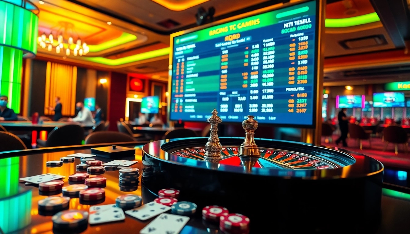 Real-time soccer betting action and results on kqbd at a vibrant casino table.