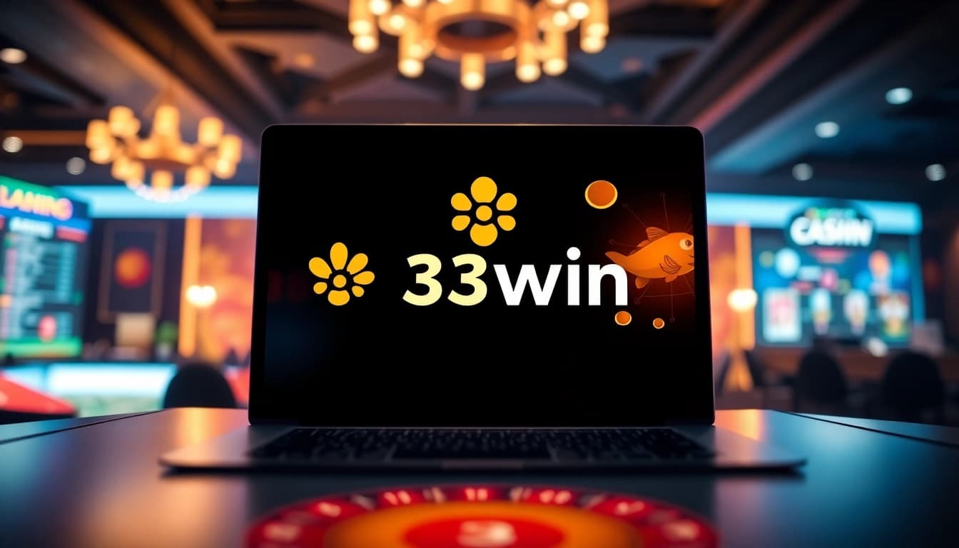 Exciting 33win online gambling interface showcasing live casino games.