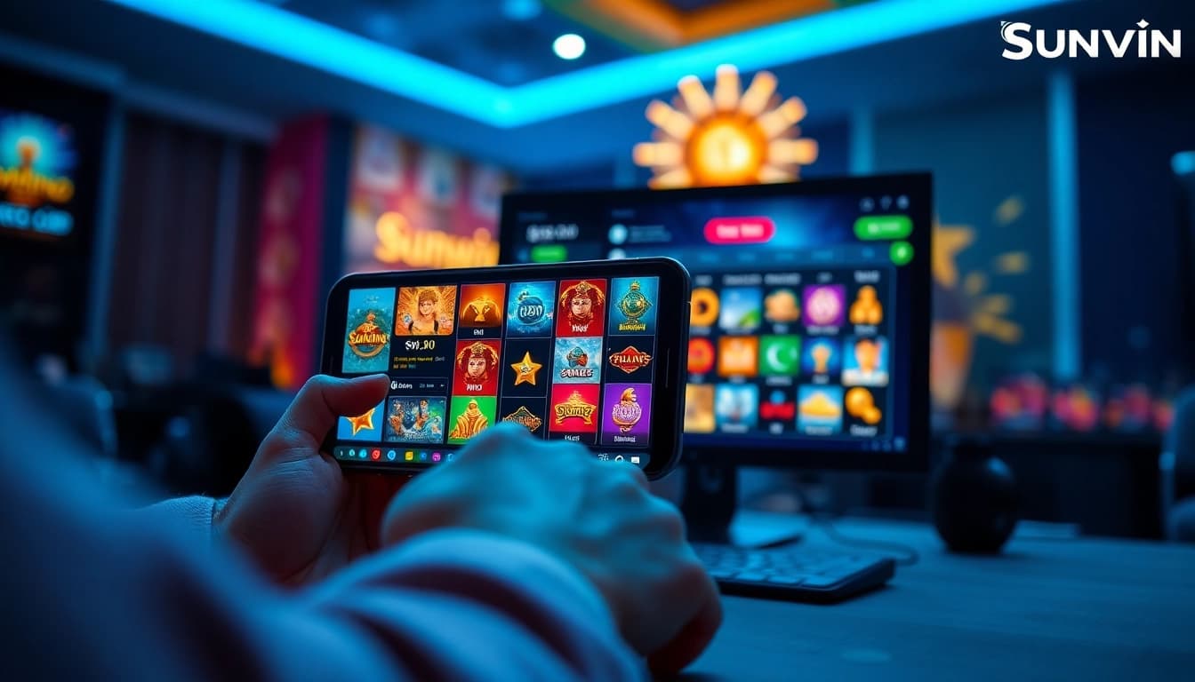 Sunwin online gaming platform showcasing user-friendly interface and vibrant games.