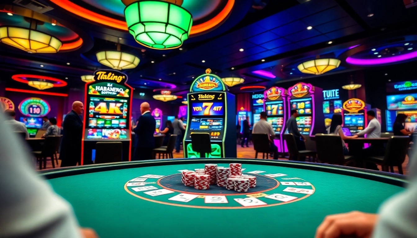 Experience thrilling gaming action with Habanero Software at an elite casino table.