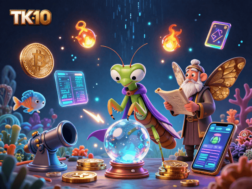 Experience thrilling fish shooting games on TK10 with 3D characters immersed in an underwater adventure.