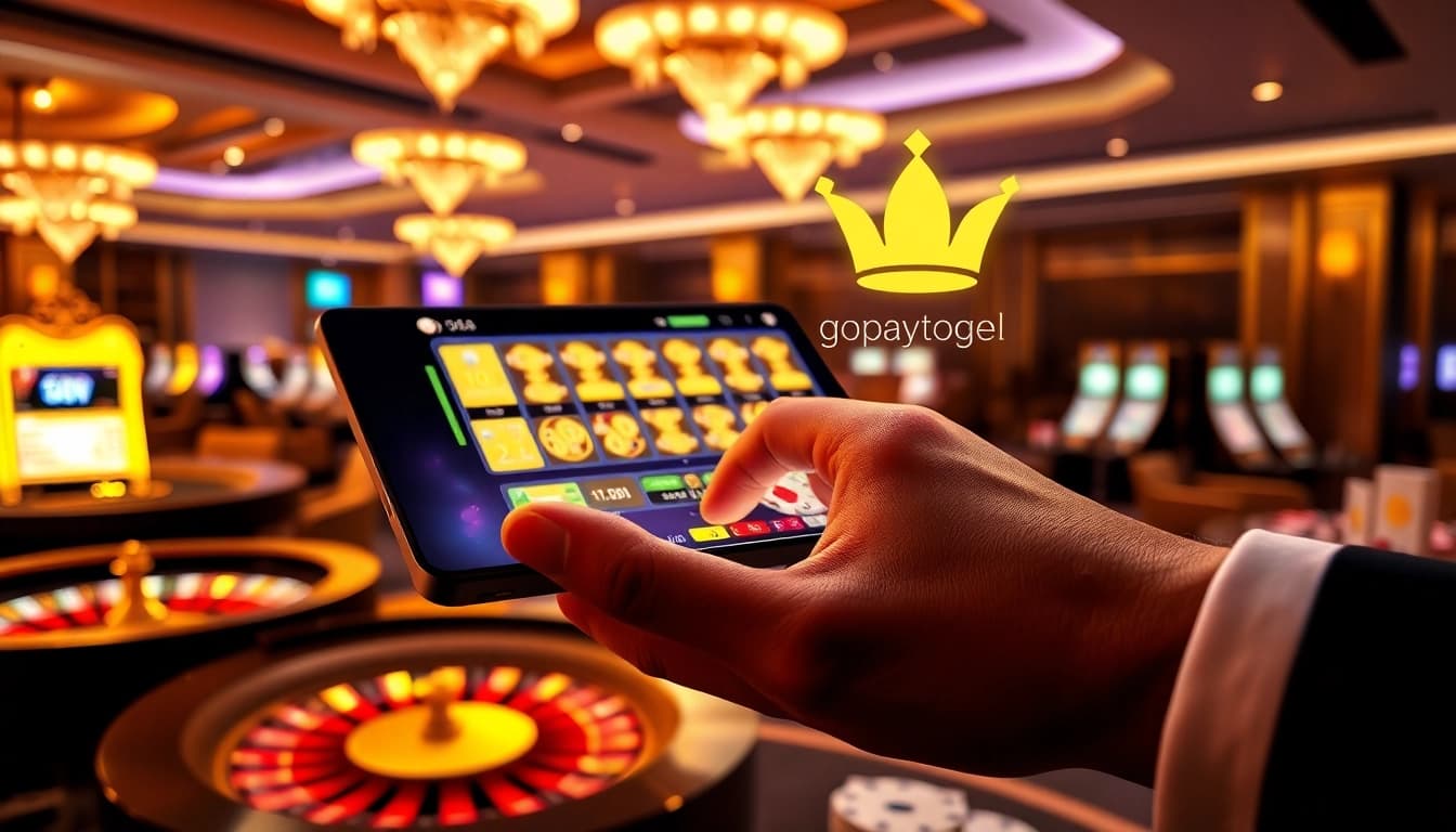 Engaging gopaytogel betting interface showcasing fast deposits and secure online wagering features