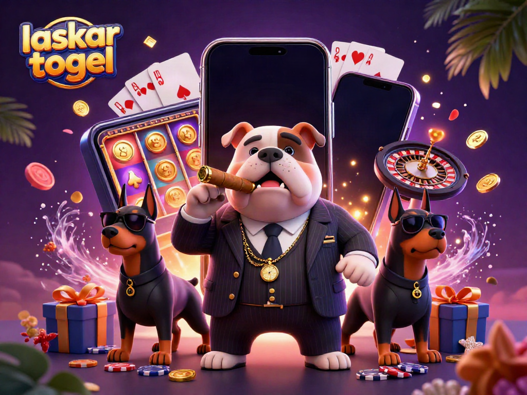 Play exciting games with laskar togel featuring a mafia boss bulldog and bodyguard Dobermans.