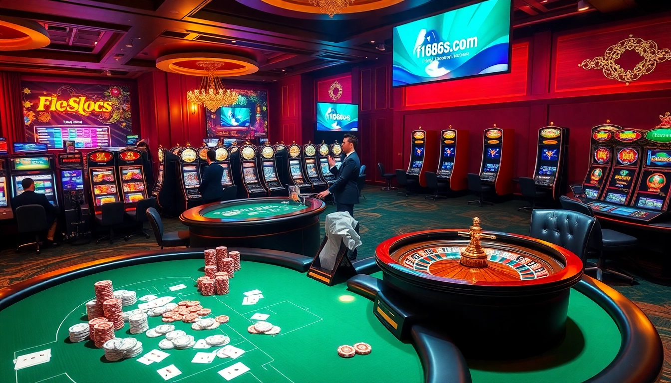Experience thrilling gameplay at https://f1686s.com/ with high-stakes poker and vibrant slot machines.