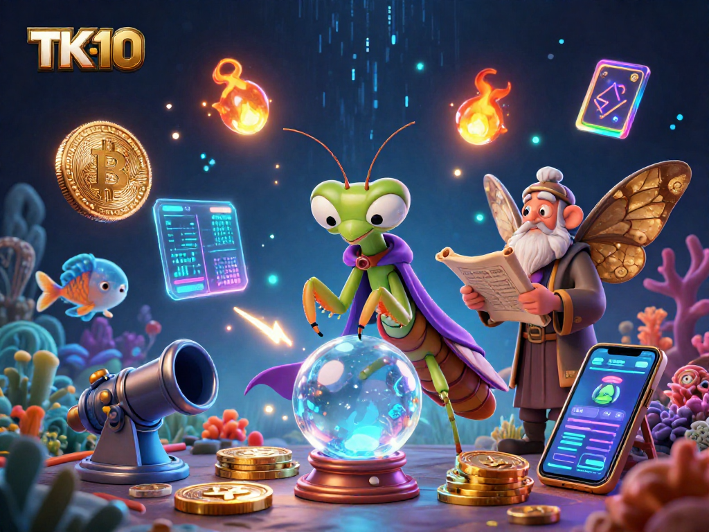 Experience thrilling fish shooting games on TK10 with 3D characters immersed in an underwater adventure.