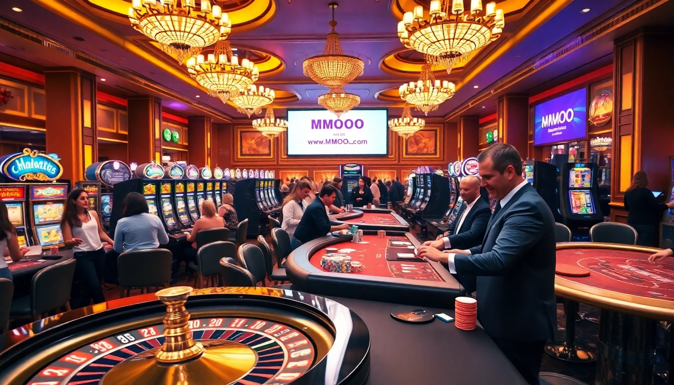 Experience the excitement of gambling at MMOO with vibrant games and professional dealers.